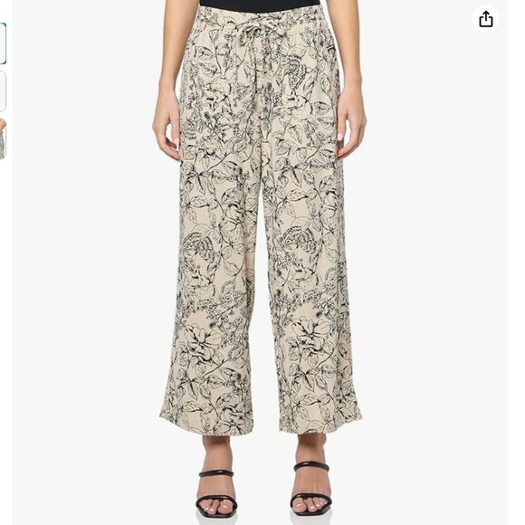 NWT Tommy Hilfiger Women's Easy Drawstring Waist Linen Blend Pant Size Large - Picture 1 of 5